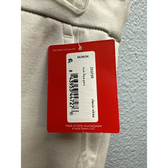 New Spanx Women Pants Size Medium Classic White Kick Flare Pull On High Waisted - Picture 6 of 16